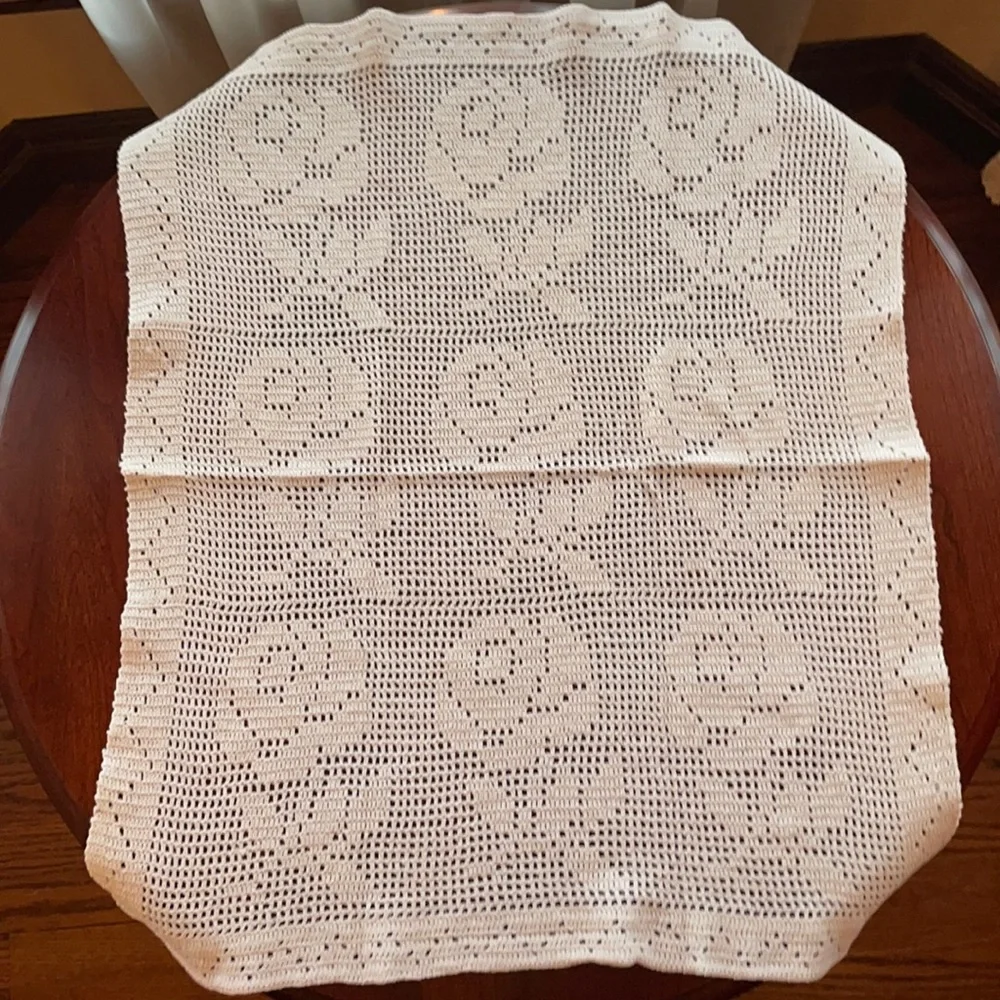 Vintage Lace Handmade Set 4 Pc Antique Estate Linens Chic Cottage Bundle Lot